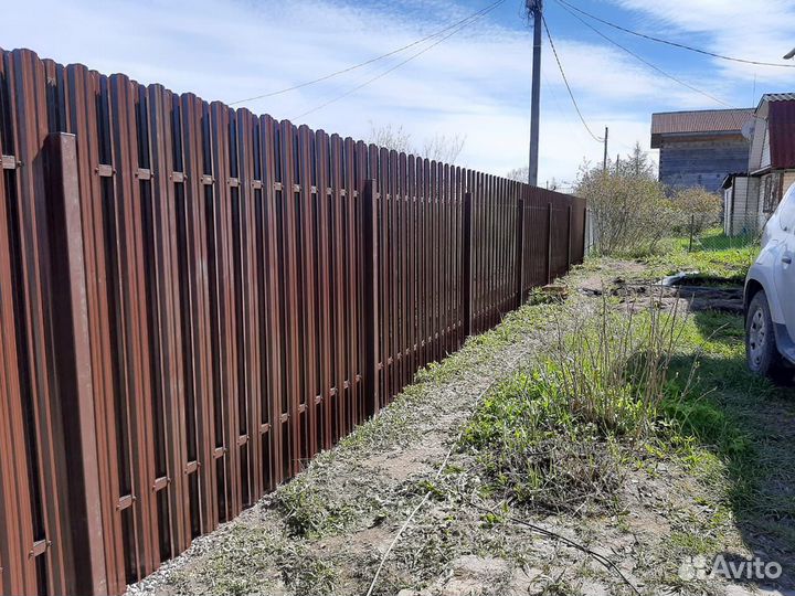 Забор от производителя под ключ