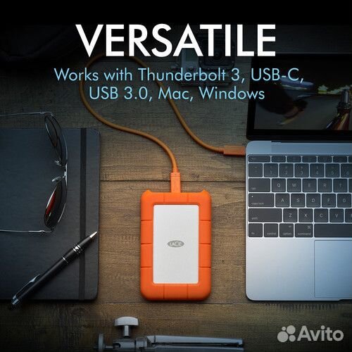 Внешний диск Lacie 5TB Rugged USB-C защищенный