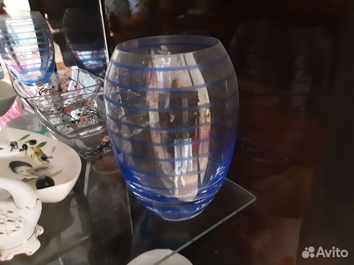 Ваза богемское стекло