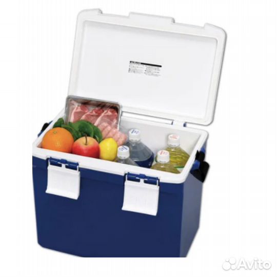 Термобокс iris Cooler Box CL-32, 32 литра синий/бе