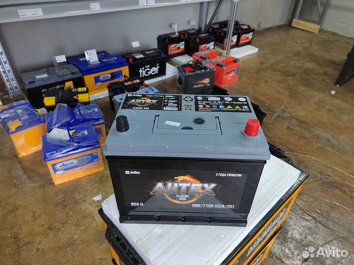 Аккумулятор актех Азия 80 Ач обр 580 А