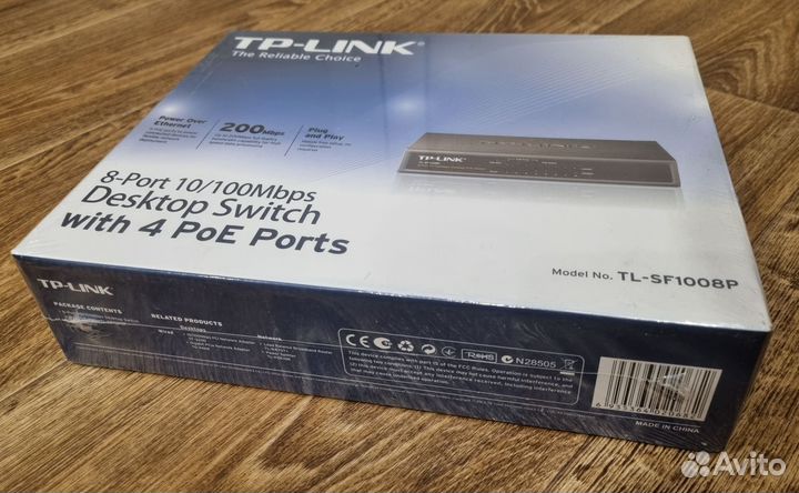 Коммутатор TP-Link TL-SF1008P 4 PoE ports