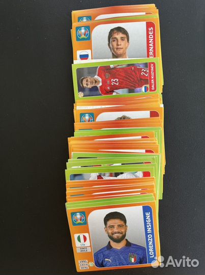Наклейки panini Euro2020