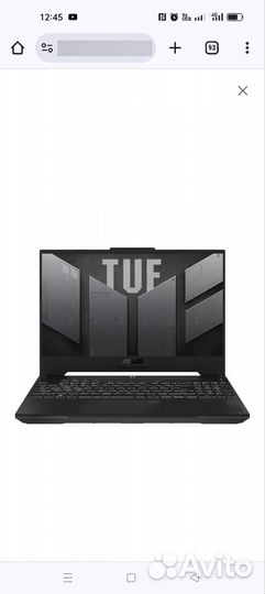 Игровой ноутбук asus tuf gaming a15