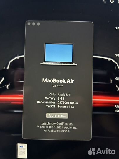 Macbook air 13 2020 m1