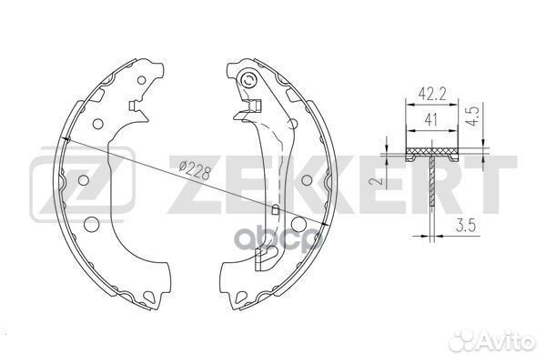 Колодки торм. бараб. задн. Ford EcoSport 12- bk