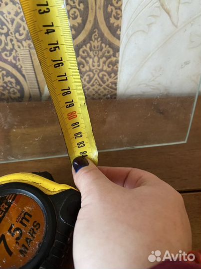 Дверца стеклянная 84х40