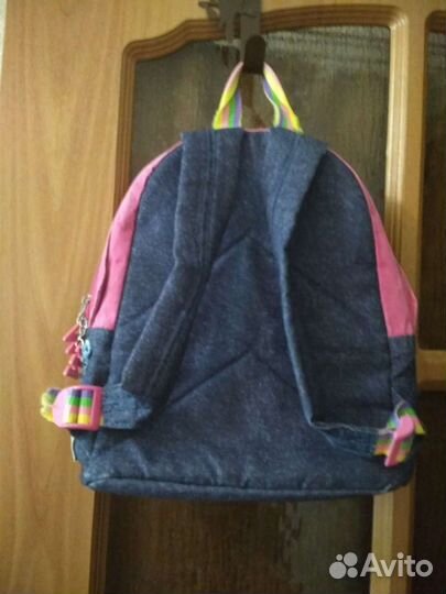 Рюкзак девочке выс 30см джинсов хорош сост