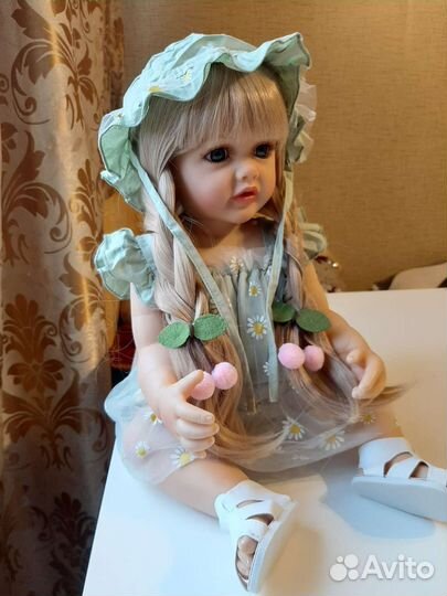 Кукла реборн силиконовая 55см