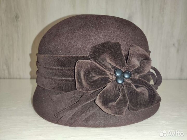 Шляпка женская велюр 59р