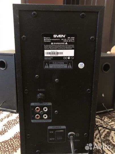 Акустические колонки sven