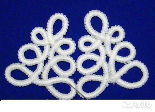 Тесьма сороконожка белая