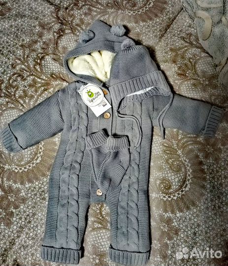 Новый комплект вязаный