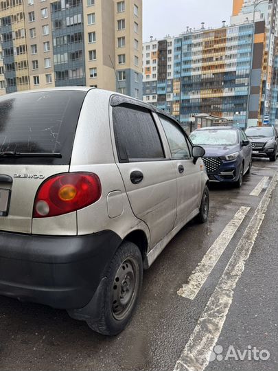 Daewoo Matiz 0.8 МТ, 2007, битый, 170 000 км