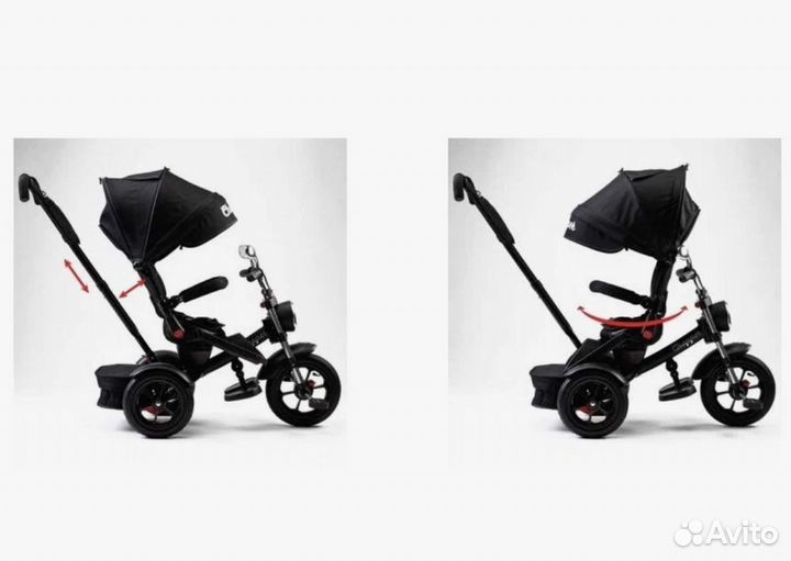 Велосипед трехколесный chopper ch1 черный