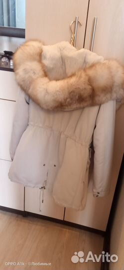Парка с натуральным мехом 42 44