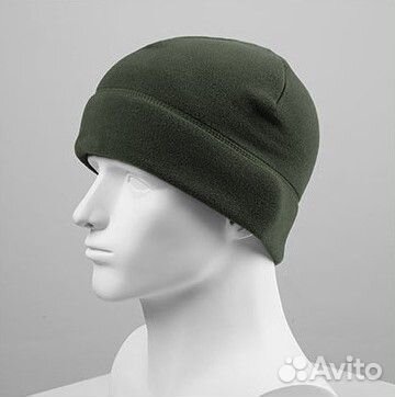 Флисовая мужская шапка + шарф бафф