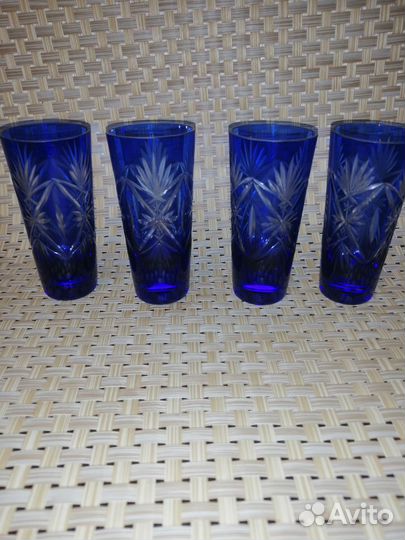 Рюмка СССР цветной хрусталь