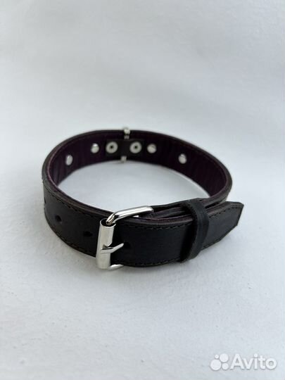 Ошейник из натуральной кожи, 27-35 см