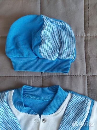 Комплект комбинезон и шапочка новые 68