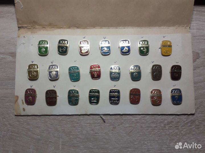 Значки олимпиада 80