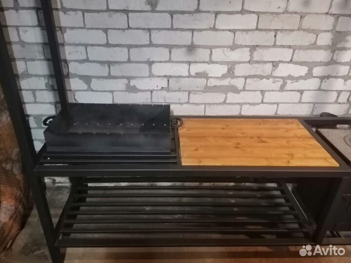 Мангальная зона с крышей