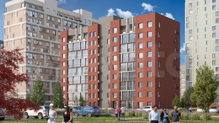 2-к. квартира, 56,5 м², 5/9 эт.