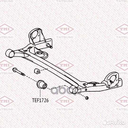 Сайлентблок балки зад TEF1726 TEF1726 tatsumi