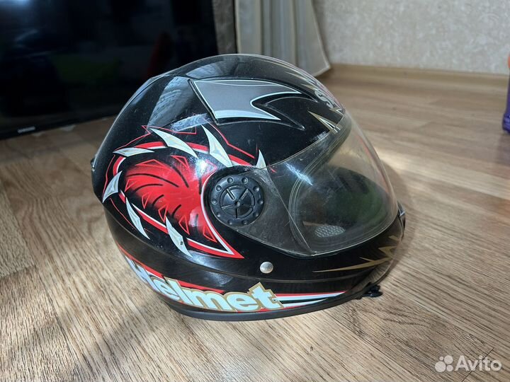 Мото шлем подростковый