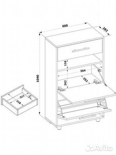 Тумба обувница