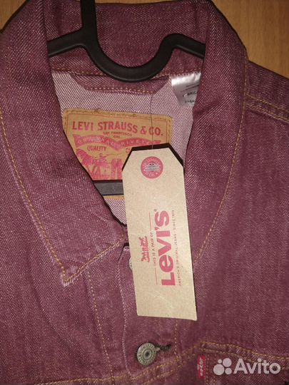 Куртка Levis Premium Trucker Jacket Denim Maroon