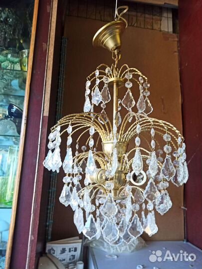 Люстра хрусталь, СССР, Чехия