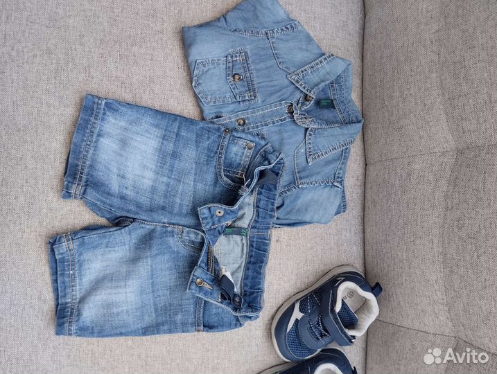 Костюм джинсовый 92-98 benetton
