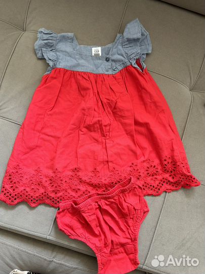 Вещи пакетом Платье,gap. Кофта H&M. 86 размер