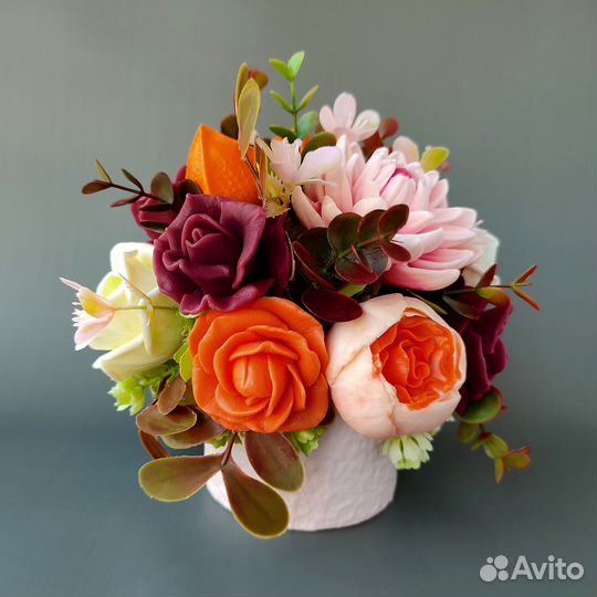 Букеты из мыльных цветов