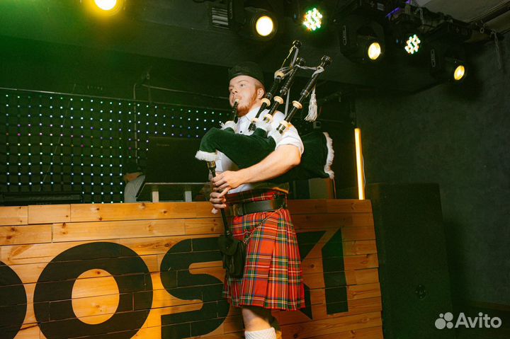 Шотландский волынщик на мероприятия