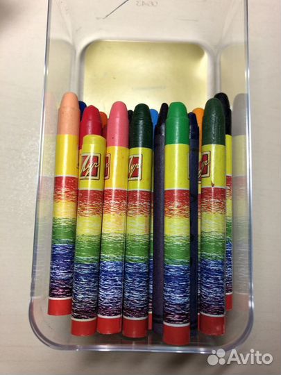 Восковые мелки. Блестки для поделок
