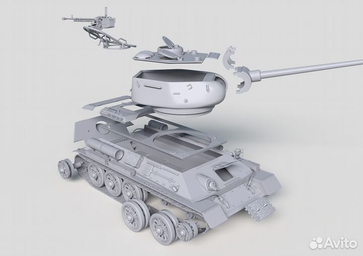 Модель из смолы T34-85 1/35