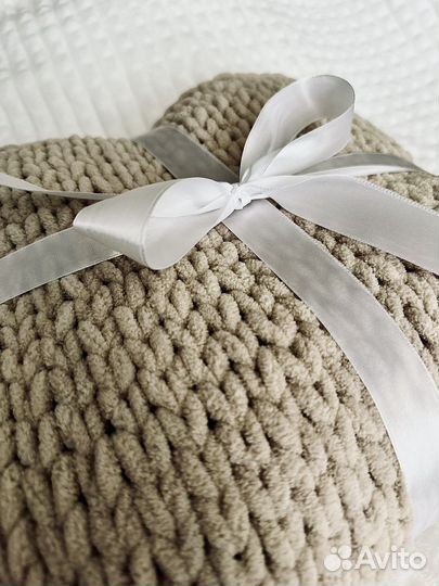 Плед детский вязаный