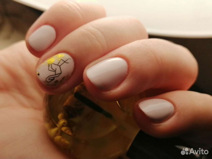 Маникюр гель лак, педикюр, наращивание