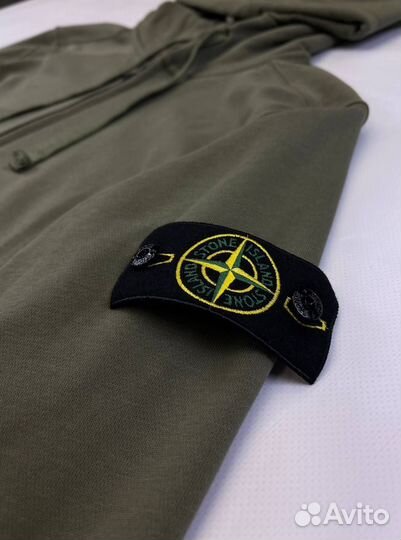 Зип худи Stone Island хаки оливковая (L)