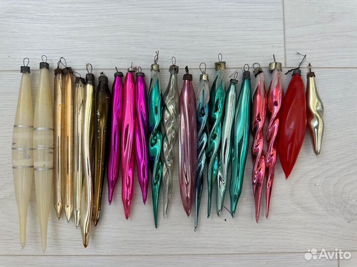 Елочные игрушки СССР сосульки