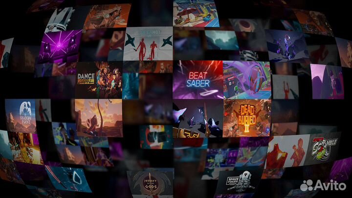 Oculus Quest 2 много игр (128/256 Gb)