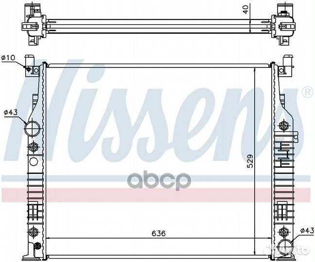 Радиатор 62576A Nissens