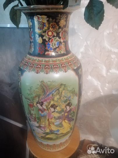 Напольная декоративная ваза керамика