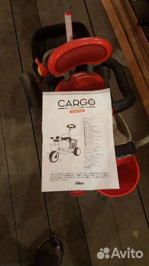Трехколесный детский велосипед б/у ides cargo