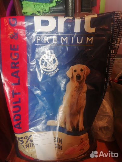 Корм для крупных собак Брит 10 кг курица