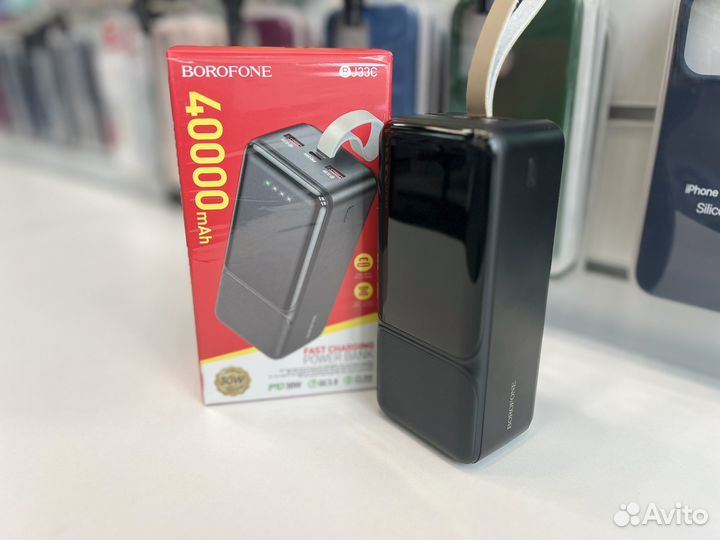 Power Bank на 40000 mAh быстрая зарядка 30W