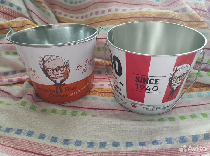 KFC коллекционные, юбилейные ведра