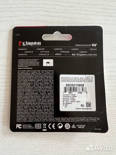 Kingston micro sdxc V30 128GB sdcg2